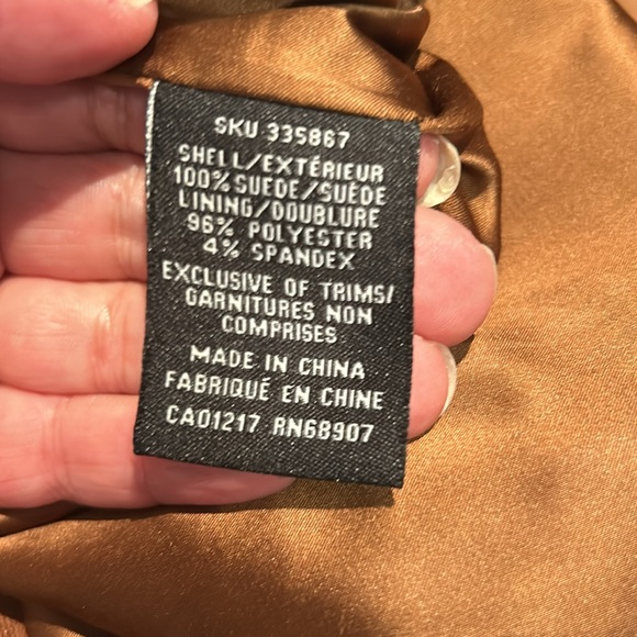 Ladies size L-XL Brown Suede Skirt - Picture 3 of 10